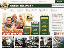 Tablet Screenshot of gatessecurity.com